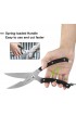Kitchen Shears Kitchen Scissors Heavy Duty Poultry Shears for Chicken Food Meat and Cooking Dishwasher Safe Spring-loaded Full Steel Handle