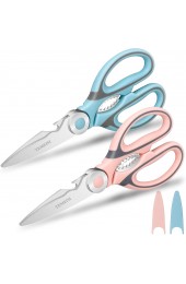 Kitchen Shears TEMEISI 2-Pack Multi-function Heavy Duty Kitchen Scissors Ultra Sharp Poultry Shears for Chicken Poultry Fish Meat Vegetables Herbs BBQ