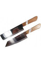 KIWI Knife Cook Utility Knives Cutlery Steak Wood Handle Kitchen Tool Sharp Blade 6.5 Stainless Steel 1 set 2 Pcs No.171,172