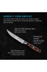 Messermeister Avanta 4-Piece Fine Edge Steak Knife Set Pakkawood Handle