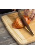 Timberr Large Charcuterie Board Organic Bamboo Cutting Board for Kitchen Wood Chopping Block Meat and Cheese Board 18 x 12 Inches