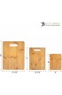 Totally Bamboo 3-Piece Bamboo Cutting Board Set 3 Assorted Sizes