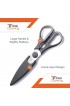 Tribal Cooking Kitchen Scissors 8.8-Inch Professional Kitchen Shears Heavy Duty Stainless Steel Dishwasher Safe Micro Serrated Edge Cuts Food Meat Poultry Sharp Utility Scissors.