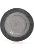 Gibson Dragonstone 16 pc Dinnerware Set Grey Stoneware Gray -