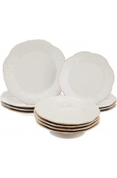Lenox 890951 French Perle 12-Piece Plate & Bowl Dinnerware Set