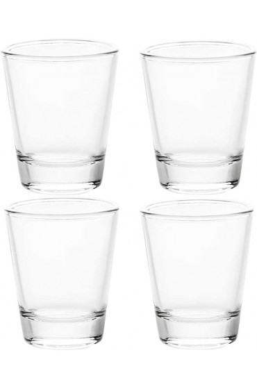 1.5 oz Shot Glasses Sets with Heavy Base Clear Shot Glass 4 Pack