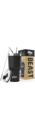 Beast 40 oz Tumbler Stainless Steel Vacuum Insulated Coffee Ice Cup Double Wall Travel Flask Matte Black