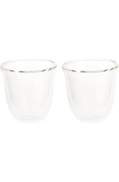 De'Longhi DeLonghi Double Walled Thermo Espresso Glasses Set of 2 Regular Clear