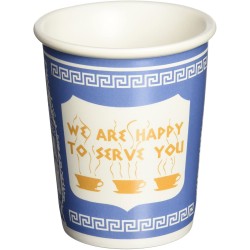 Exceptionlab Inc. 0-Ounce Ceramic Cup "We are happy to serve you"