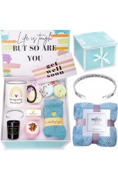 Get Well Soon Gifts for Women Care Package for Women Get Well Gifts Baskets with Throw Blanket and Bracelet for Sick Friends Feel Better Soon Gifts Sympathy Gifts Thinking of You Gifts for Women