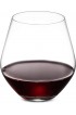 Godinger Wine Glasses Stemless Wine Glasses Red Wine Glasses Drinking Glasses European Made Stemless Wine Glass 17oz Set of 4