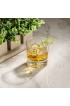 JoyJolt Radiant Crystal Whiskey Glasses Set 4 'Mountain' Whiskey Glass. 10oz Old Fashioned Glass. Rocks Glass Scotch Glasses Bourbon Glass Tumbler Liquor Drink Glasses or Short Cocktail Glass