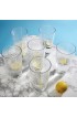 Kurala Unbreakable Plastic Tumbler Cups Set of 6 Large Water Tumbler Set 25 oz Highball Drinking Glasses Clear