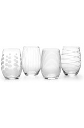 Mikasa Cheers Stemless Wine Glass 17-Ounce Set of 4 Clear