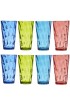 Optix 20-ounce Plastic Tumblers | set of 8 in 4 Basic Colors