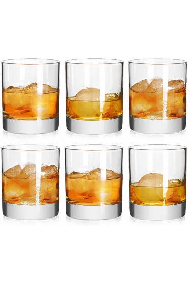 Rock Style Old Fashioned Whiskey Glasses 11 Ounce Short Glasses For Camping Party,Set Of 6