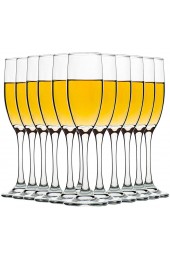 Set of 12 Champagne Glasses 6 Ounce Champagne Flute Lead-free Drinkware Clear