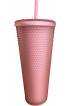 Starbucks 2022 Valentine's Soft Touch Pink Studded Venti 24 oz. Tumbler