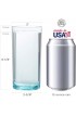 US Acrylic Classic 16 ounce Premium Quality Plastic Water Tumblers in Coastal Mist Colors | Set of 6 Drinking Cups | Reusable BPA-free Made in the USA Top-rack Dishwasher Safe