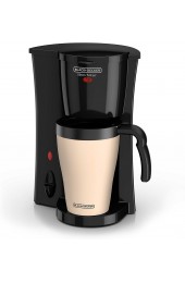 BLACK+DECKER Brew 'n Go Personal Coffeemaker with Travel Mug Black Beige DCM18