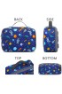 FlowFly Kids Lunch box Insulated Soft Bag Mini Cooler Back to School Thermal Meal Tote Kit for Girls,Boys Astronaut