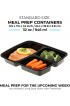 Freshware Meal Prep Containers [15 Pack] 3 Compartment with Lids Food Containers Lunch Box BPA Free Stackable Bento Box Microwave Dishwasher Freezer Safe 32 oz