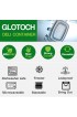 Glotoch Meal Pre Containers 50 Pack 32 oz Single Compartment Plastic Food Storage Containers Set with Lids Microwave Freezer & Dishwasher Safe Eco-Friendly BPA-Free Durable & Stackable