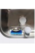 HULISEN Sponge Holder + Dish Brush Holder 3-in-1 Kitchen Sink Caddy 18 8 Stainless Steel Rust Proof Water Proof Adhesive Installation No Drilling 【Not Including Sponge and Brush】