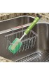 JIANYI Kitchen Sponge Holder Stainless Steel Sink Caddy Organizer Rustproof & Durable Brush Soap Dishwashing Liquid Drainer Basket