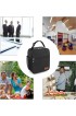 Lunch Box for Men Women Adults Small Lunch Bag for Office Work School Reusable Portable Lunchbox Black