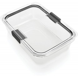 Rubbermaid Brilliance Food Storage Container Large 9.6 Cup Clear 1991158