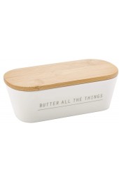 Tablecraft Butter Dish with Lid 7.75 x 3.25 x 2.5 Melamine