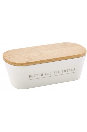 Tablecraft Butter Dish with Lid 7.75 x 3.25 x 2.5 Melamine