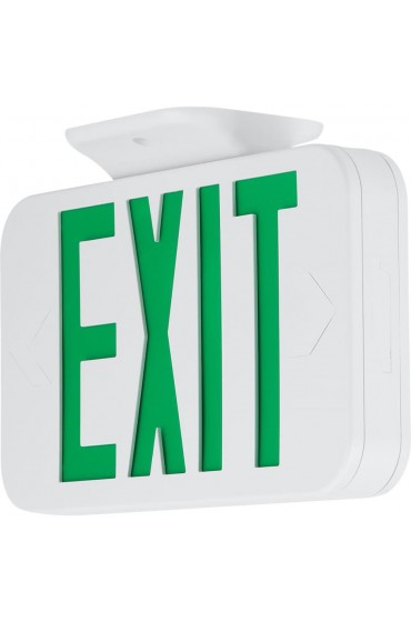 Emergency & Exit Lights| Progress Lighting Exit Signs Green LED Battery-operated Exit light - LP72341