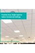 LED Panel Lights| Simply Conserve 4-Pack 4-ft x 2-ft Tunable White LED Panel Light - EW86818