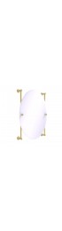 | Allied Brass Carolina 21-in W x 28-in H Satin Brass Oval Frameless Bathroom Mirror - LU38386