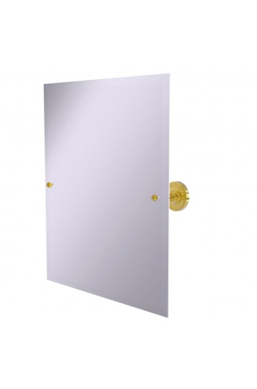 | Allied Brass Prestige Regal 21-in W x 26-in H Brass Rectangular Frameless Bathroom Mirror - LG23934