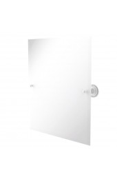 | Allied Brass Prestige Regal 21-in W x 26-in H Matte White Rectangular Frameless Bathroom Mirror - OH74245