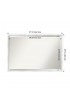 | Amanti Art Breeze Distressed White Frame Collection 37.12-in W x 25.12-in H Satin White Rectangular Framed Bathroom Mirror - FL52612