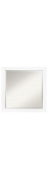 | Amanti Art Cabinet White Frame Collection 23.25-in W x 23.25-in H Matte White Square Bathroom Mirror - TO32938
