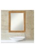 | Amanti Art Carlisle Blonde Frame Collection 22-in W x 28-in H Matte Natural Rectangular Framed Bathroom Mirror - AS16505