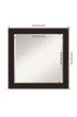 | Amanti Art Carlisle Espresso Frame Collection 24-in W x 24-in H Matte Brown Square Framed Bathroom Mirror - GU35669