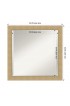 | Amanti Art Corvino Natural Maple Frame Collection 23.25-in W x 23.25-in H Matte Natural Rectangular Bathroom Mirror - DE73496