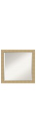 | Amanti Art Corvino Natural Maple Frame Collection 23.25-in W x 23.25-in H Matte Natural Rectangular Bathroom Mirror - DE73496