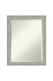 | Amanti Art Dove Greywash Frame Collection 21.5-in W x 27.5-in H Distressed Grey Rectangular Bathroom Mirror - ZX10864