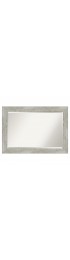 | Amanti Art Dove Greywash Frame Collection 41.88-in W x 29.88-in H Distressed Grey Rectangular Bathroom Mirror - LD70325