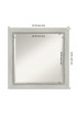 | Amanti Art Flair Silver Patina Frame Collection 24-in W x 24-in H Black,Silver Square Bathroom Mirror - FY09211