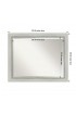 | Amanti Art Flair Silver Patina Frame Collection 32-in W x 26-in H Black,Silver Rectangular Bathroom Mirror - VA66681