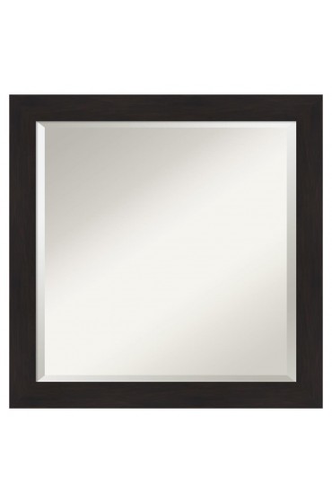 | Amanti Art Furniture Espresso Frame Collection 23.5-in W x 23.5-in H Espresso Brown Square Bathroom Mirror - XB44783