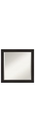 | Amanti Art Furniture Espresso Frame Collection 23.5-in W x 23.5-in H Espresso Brown Square Bathroom Mirror - XB44783